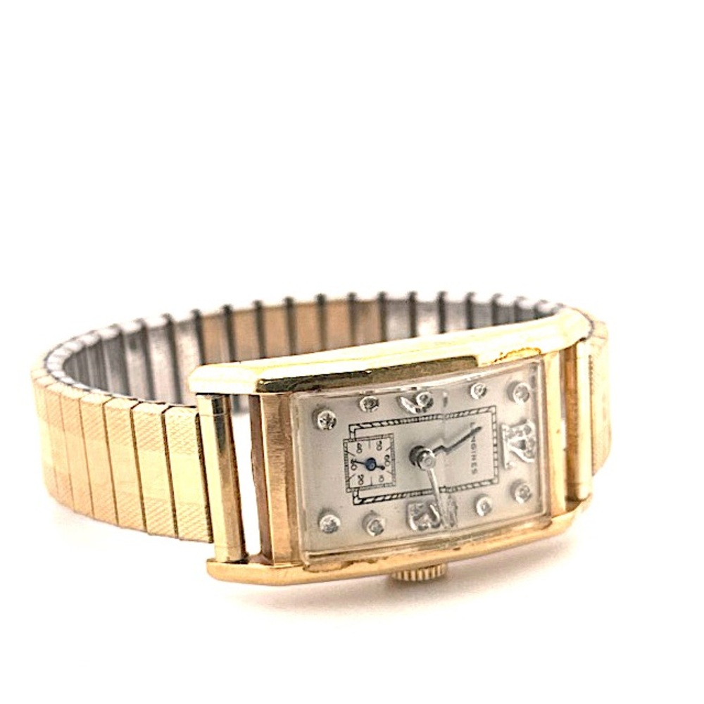 Longines 14K Gold Rectangular Watch
